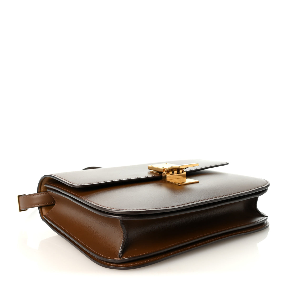 Celine Box Calfskin Medium Classic Box Flap Bag Camel 4 of 10