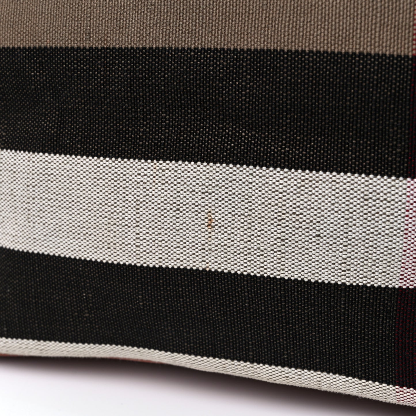 Canvas Mega Check Traveler Tote Dark Tan