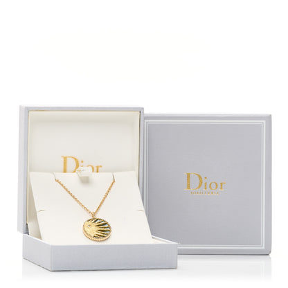 Christian Dior 18K Yellow White Gold Diamond Black Onyx Mother of Pearl Rose Celeste Medallion Pendant Necklace 7 of 7