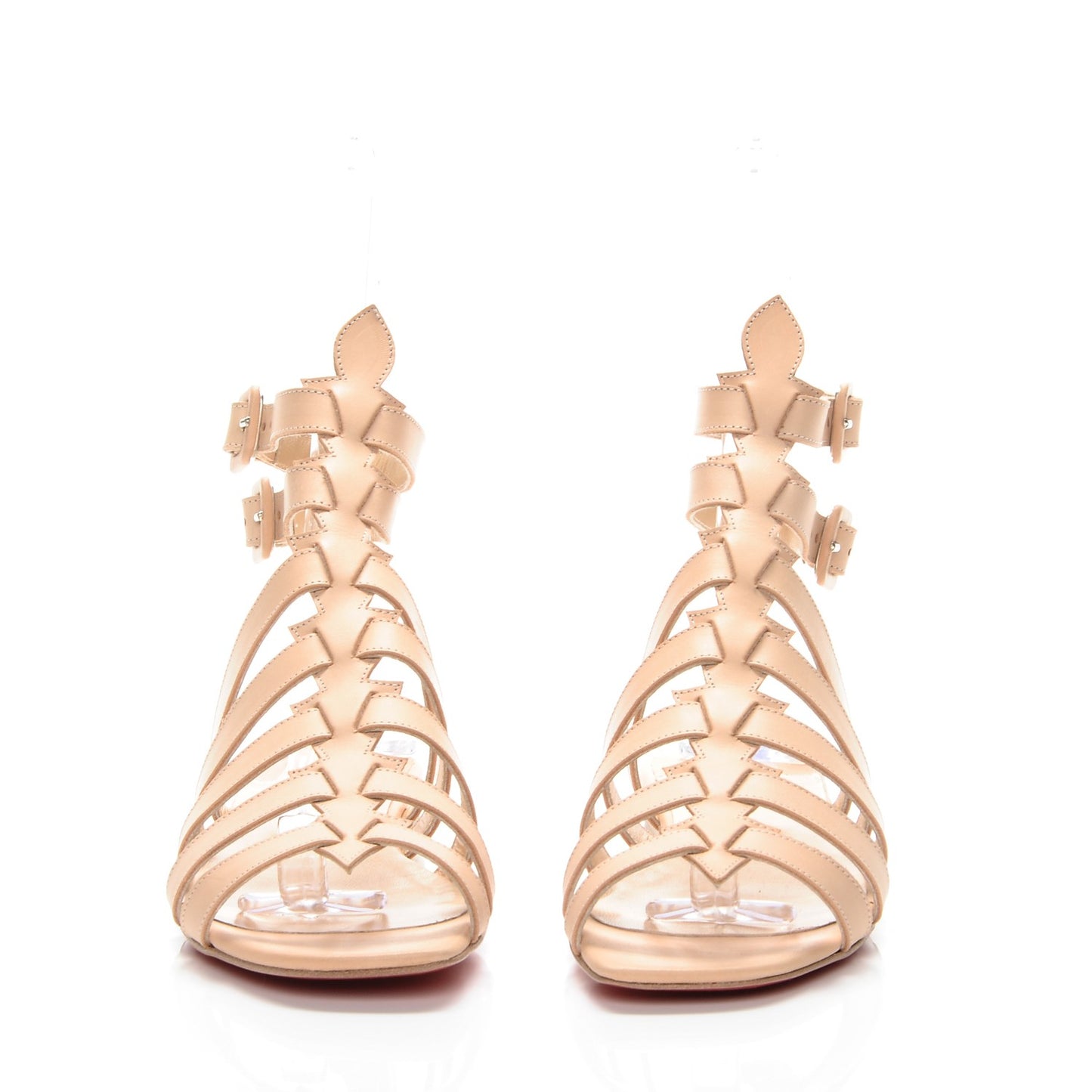 Calf Vegetale Neronna Flat Sandals 36.5 Natural
