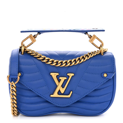 Louis Vuitton Calfskin New Wave Chain PM Blue Neon 1 of 10