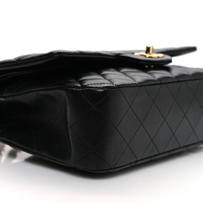 Chanel Lambskin Quilted Medium Double Flap Black 9 of 10