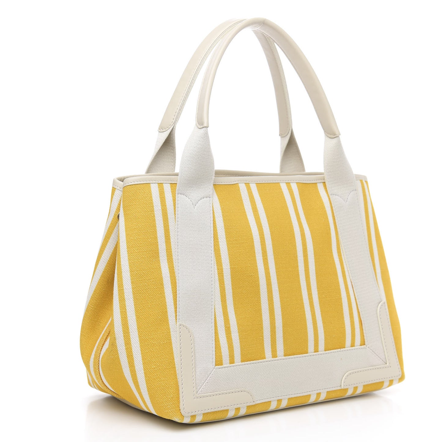 Canvas S Navy Cabas Yellow