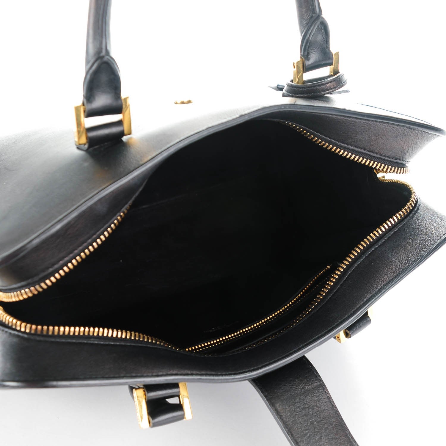 Saint Laurent Calfskin Small Monogram Cabas Black 4 of 6