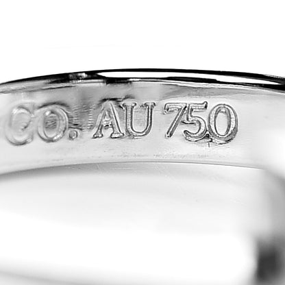 Tiffany 18K White Gold T Square Ring 46 3.75 6 of 6