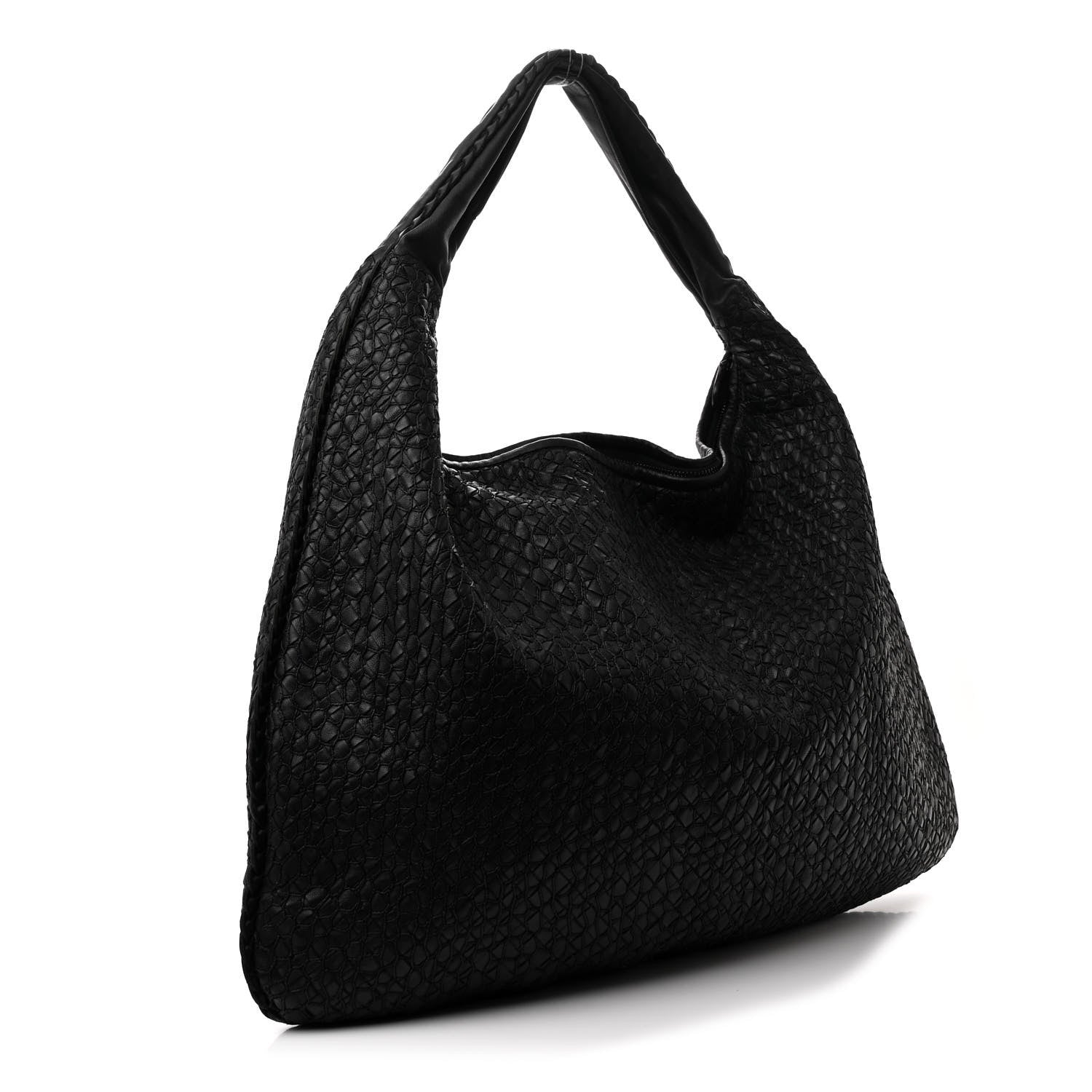 Bottega Veneta Nappa Intrecciato Weave Maxi Veneta Hobo Black 3 of 10