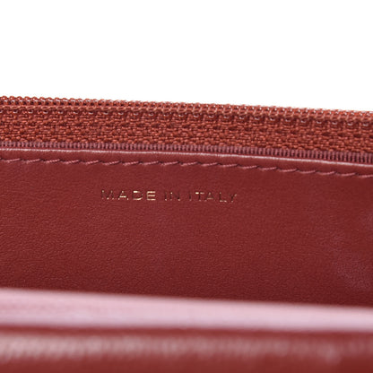 Chanel Metallic Caviar Quilted Wallet On Chain WOC Red 7 of 13