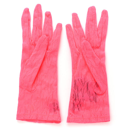 Gucci Lace Gloves 7.5 Pink 2 of 5