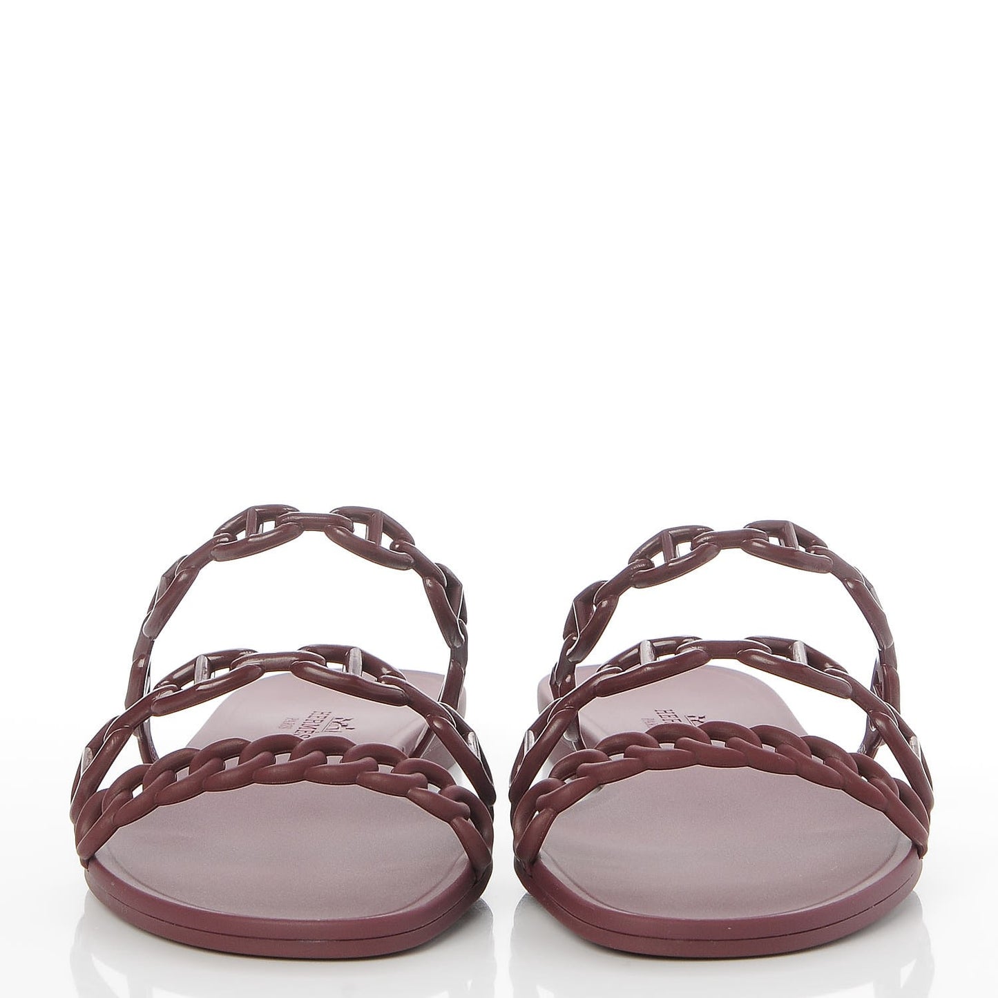 Rubber Chaine d'Ancre Rivage Sandals 37 Bordeaux