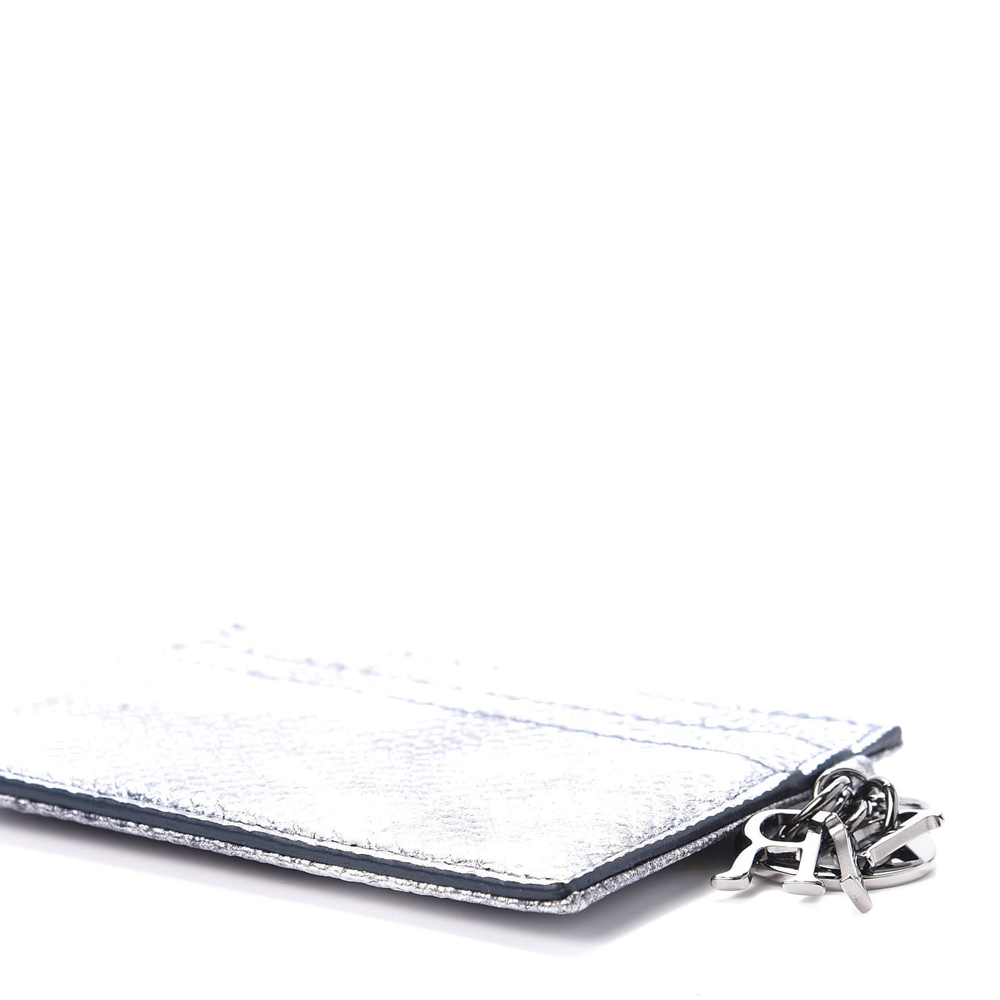Karung Lady Dior Card Holder Vieil Argent