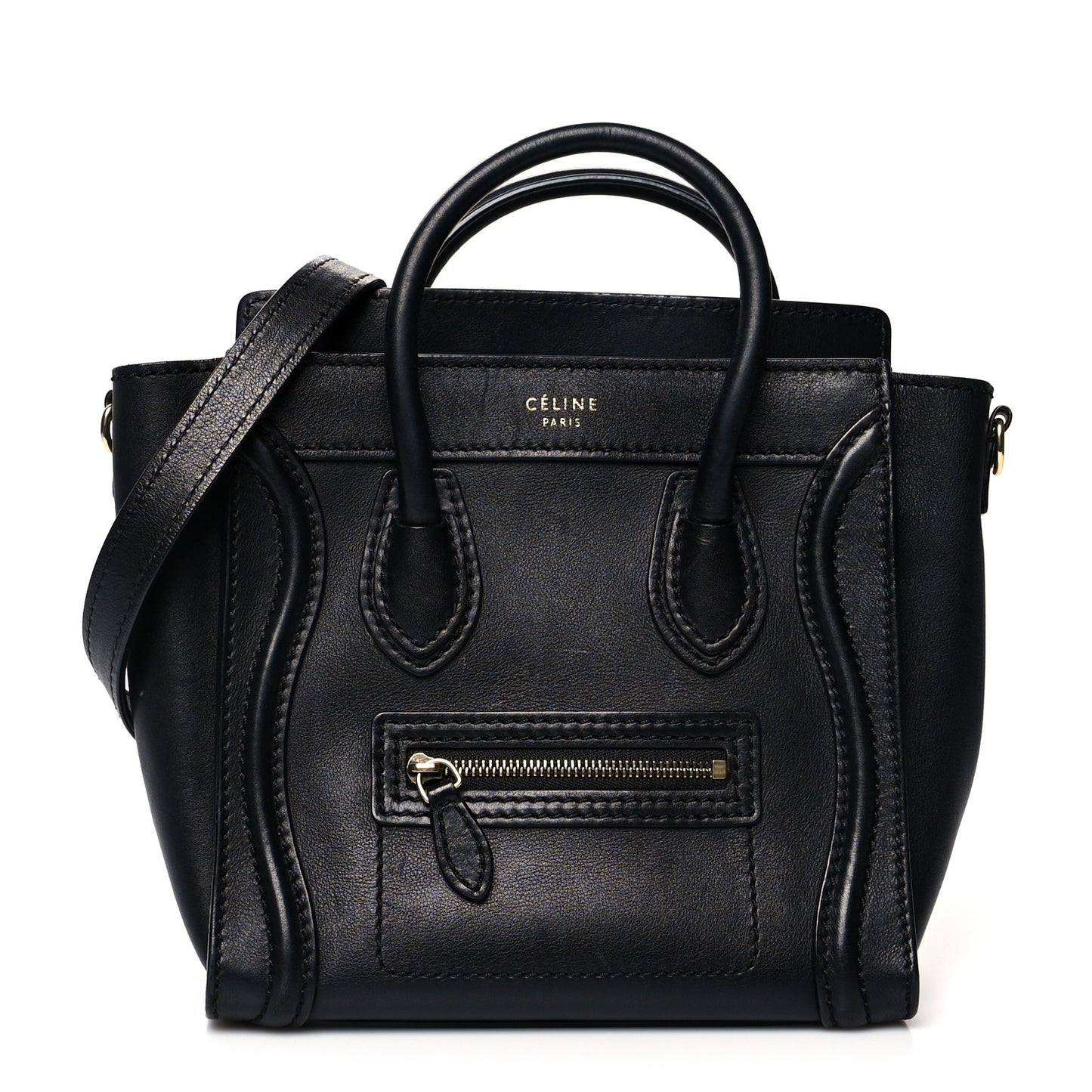 Smooth Calfskin Nano Luggage Black