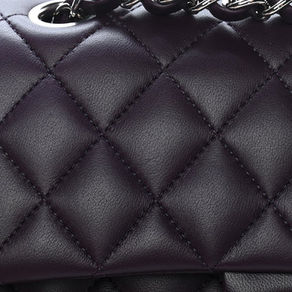 Chanel Lambskin Quilted Small Double Flap Purple 10 of 13