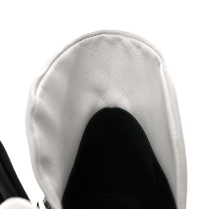 Chanel Lambskin Grosgrain Cap Toe Camellia Mary Jane Platform Pumps 39 Black 10 of 10