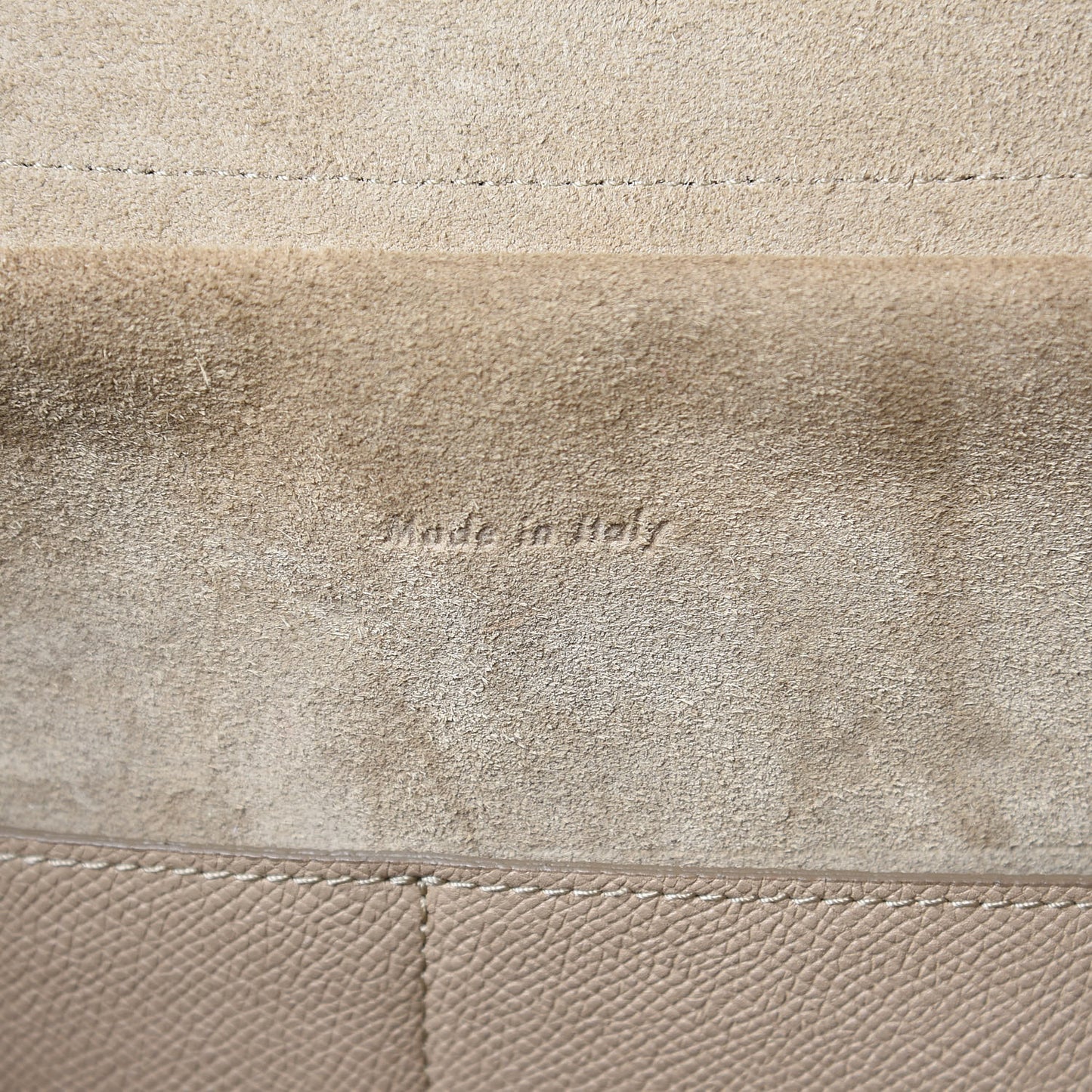 Grained Calfskin Mini Belt Bag Light Taupe