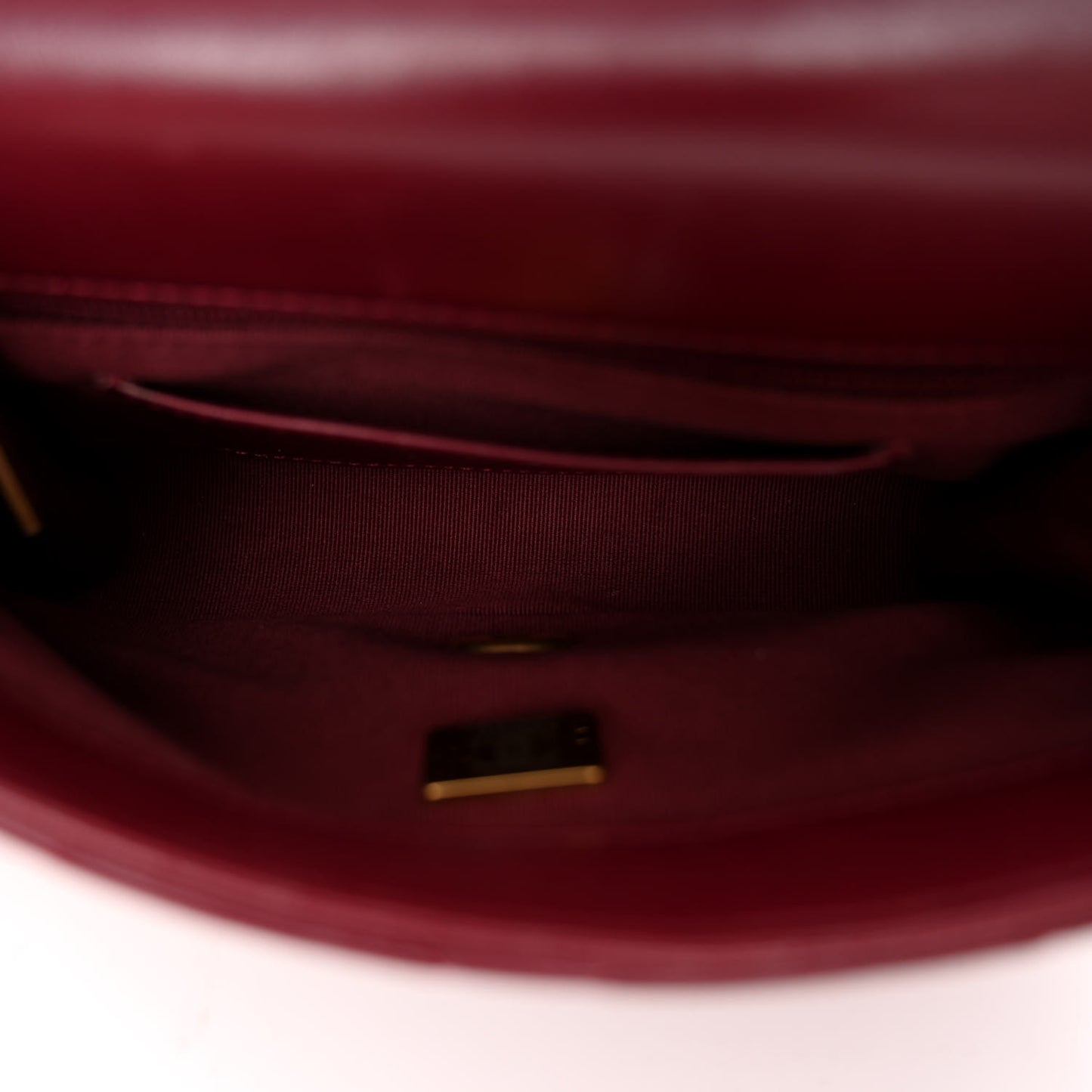 Lambskin Quilted Small Fancy Jewel Flap Burgundy