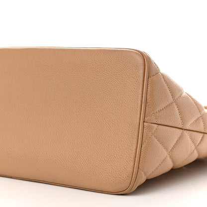 Chanel Caviar Quilted Medallion Tote Beige 10 of 10