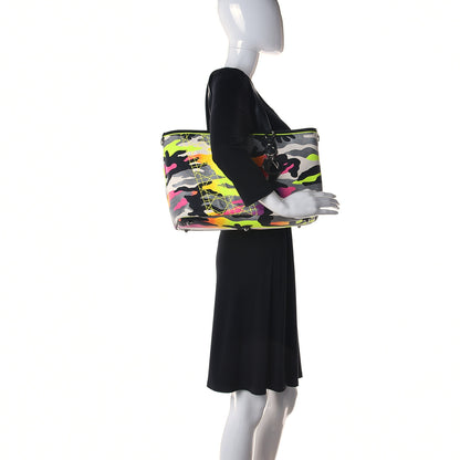 Christian Dior Canvas Camouflage Anselm Reyle Tote 2 of 14