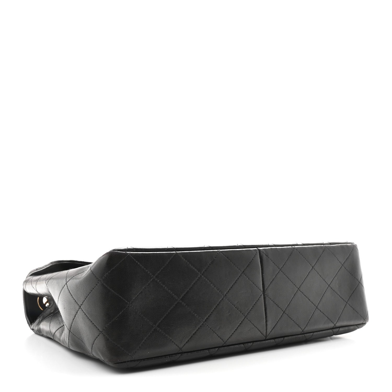Chanel Lambskin Quilted XL Jumbo Single Flap Black 4 of 10
