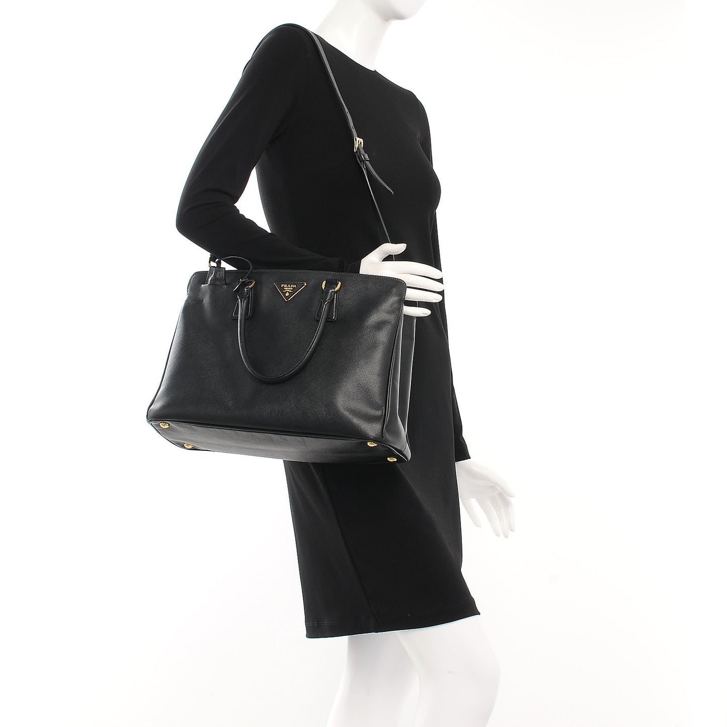 Saffiano Lux Tote Nero Black
