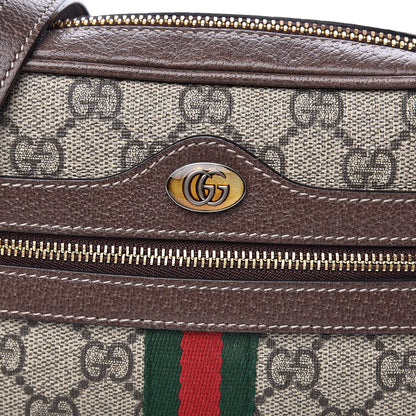 Gucci GG Supreme Monogram Web Mini Ophidia Shoulder Bag Brown 11 of 12