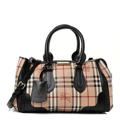 Burberry Haymarket Check Small Gladstone Chocolate 1 of 16