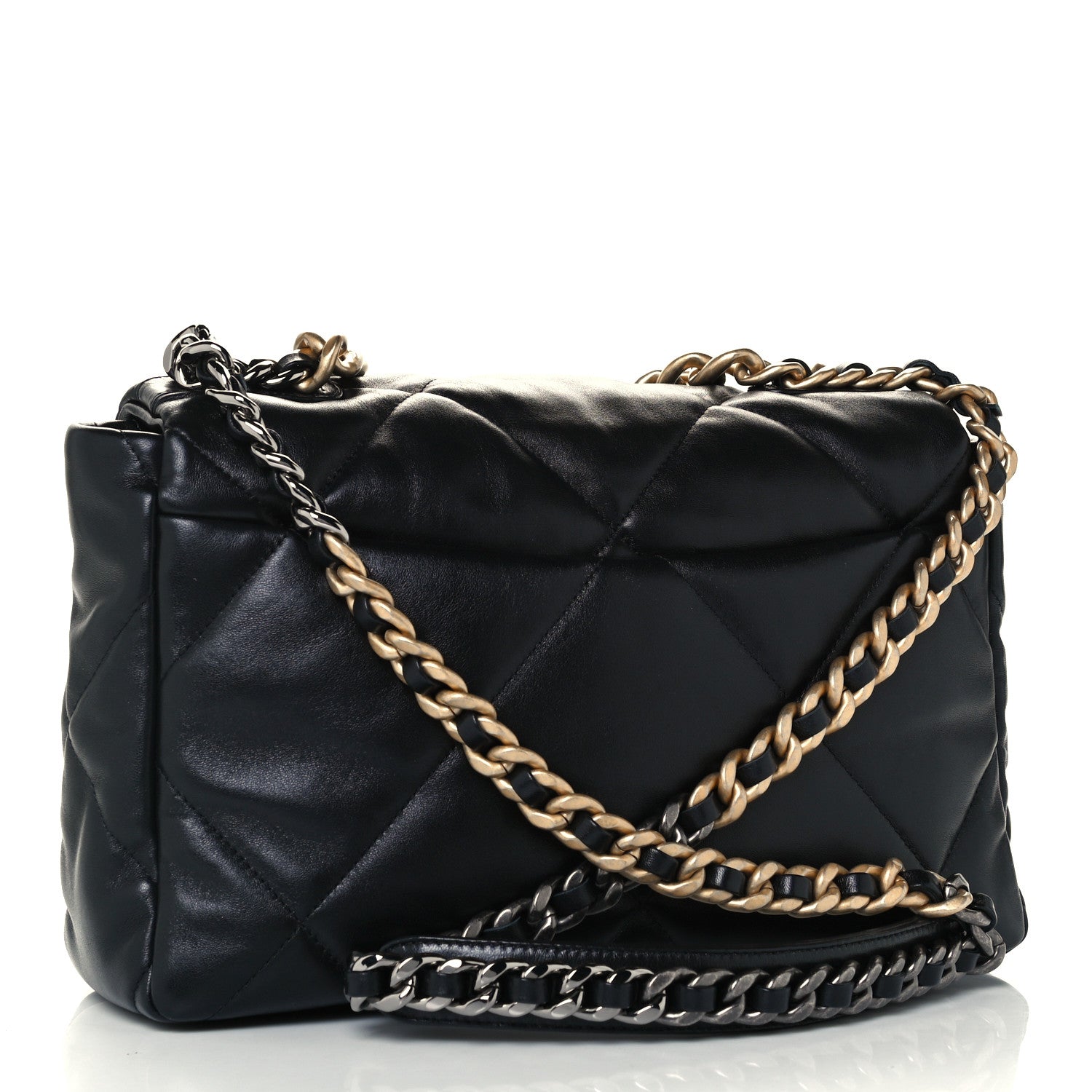 Chanel Lambskin Quilted Large Chanel 19 Flap Black 2 of 10