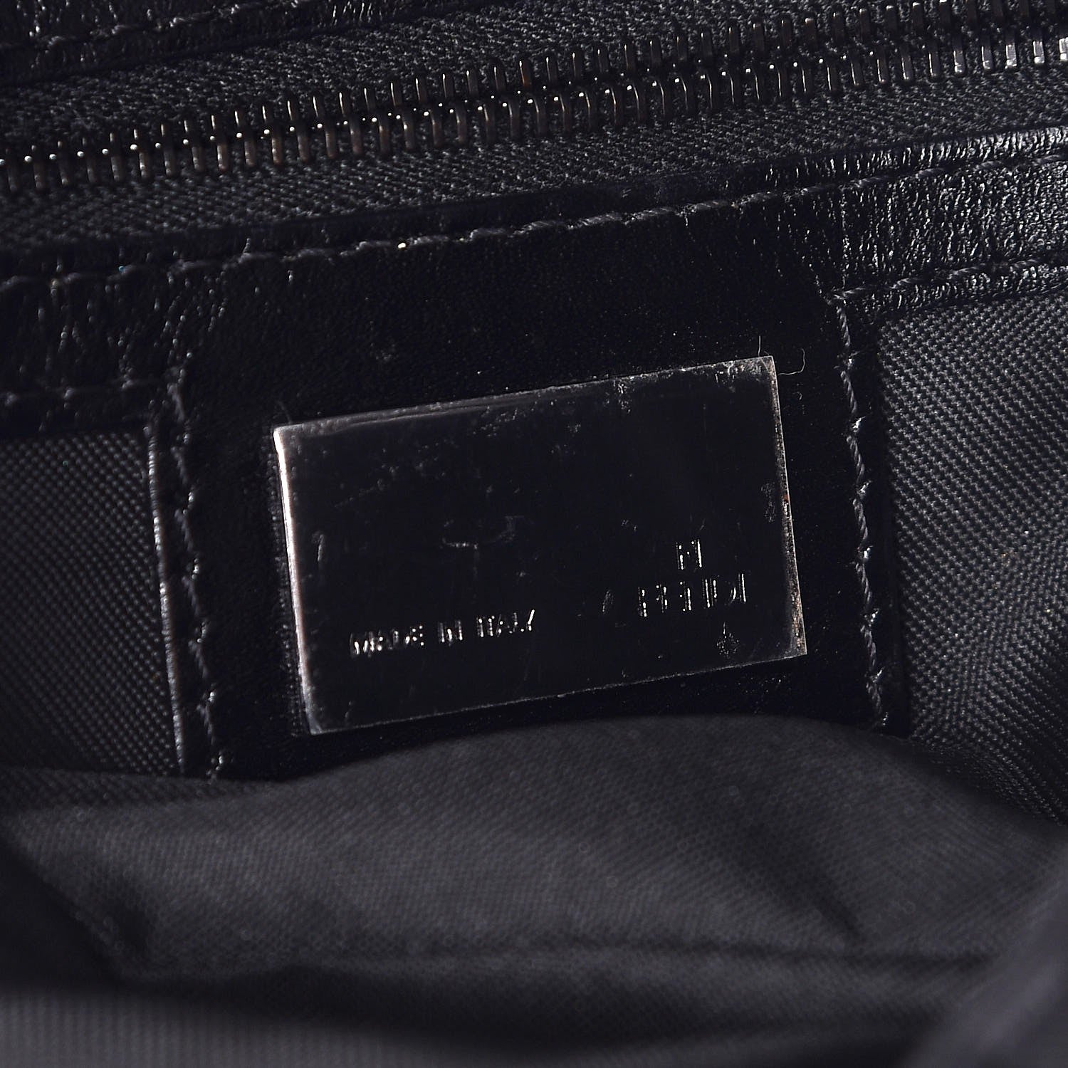 Fendi Zucchino Baguette Black 6 of 8
