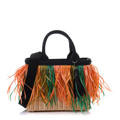 Prada Midollino Piume Canapa Tote Naturale Black 1 of 4