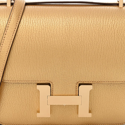 Hermes Metallic Chevre Chamkilight Constance 18 Doré 9 of 12