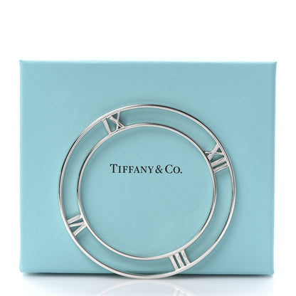 Tiffany Sterling Silver Atlas Flat Bangle Bracelet 5 of 5