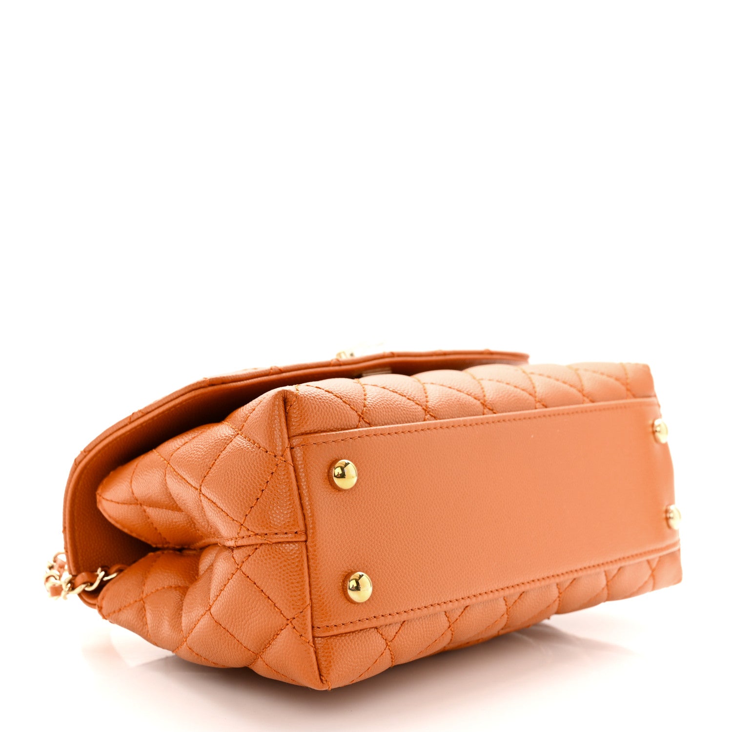 Chanel Caviar Quilted Mini Coco Handle Flap Brown 4 of 10
