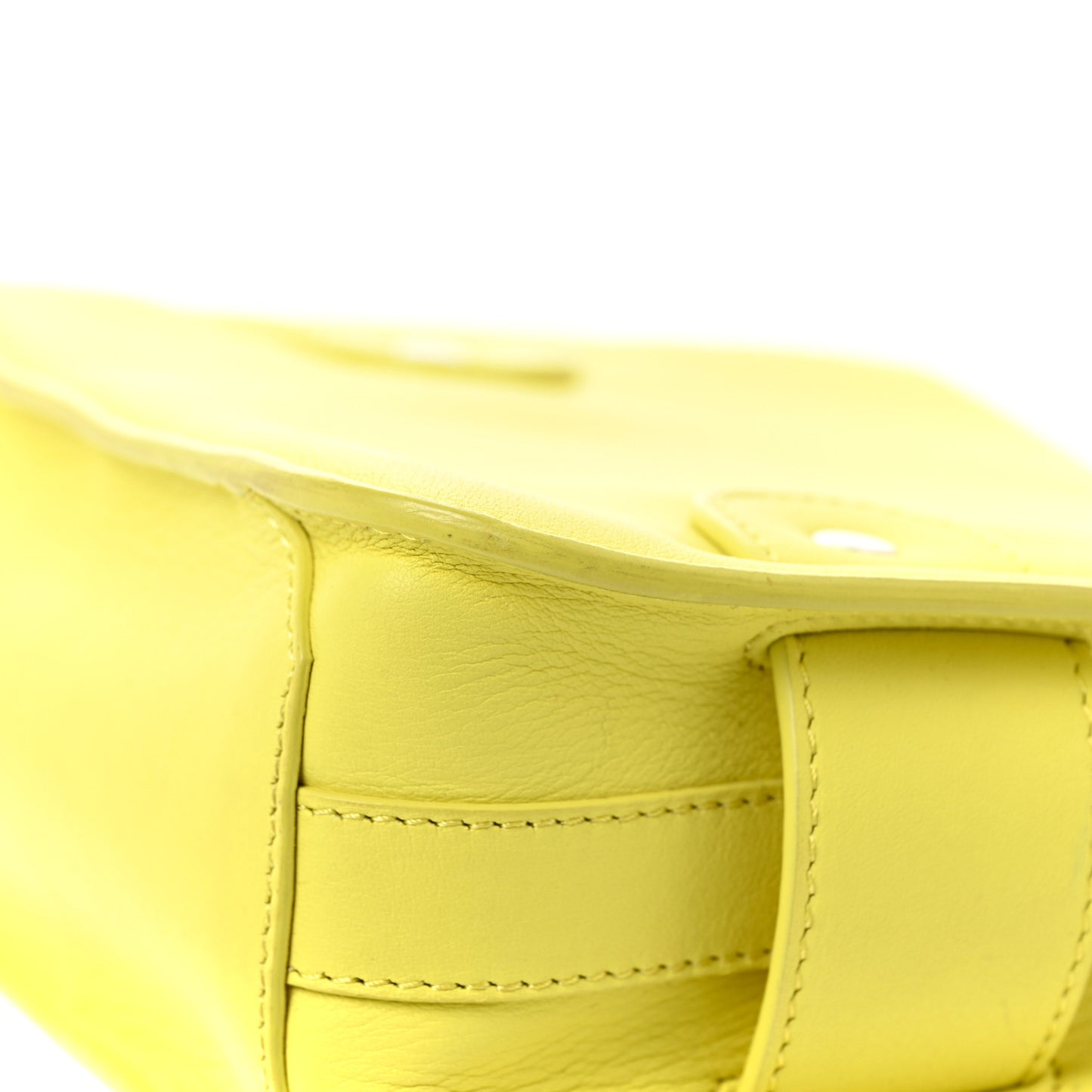 Calfskin Tiny PS11 Classic Shoulder Bag Lemon