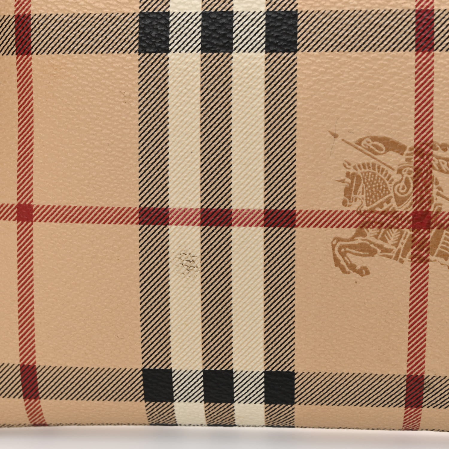 Burberry Haymarket Check Peyton Crossbody Clutch Bag Toffee 13 of 17