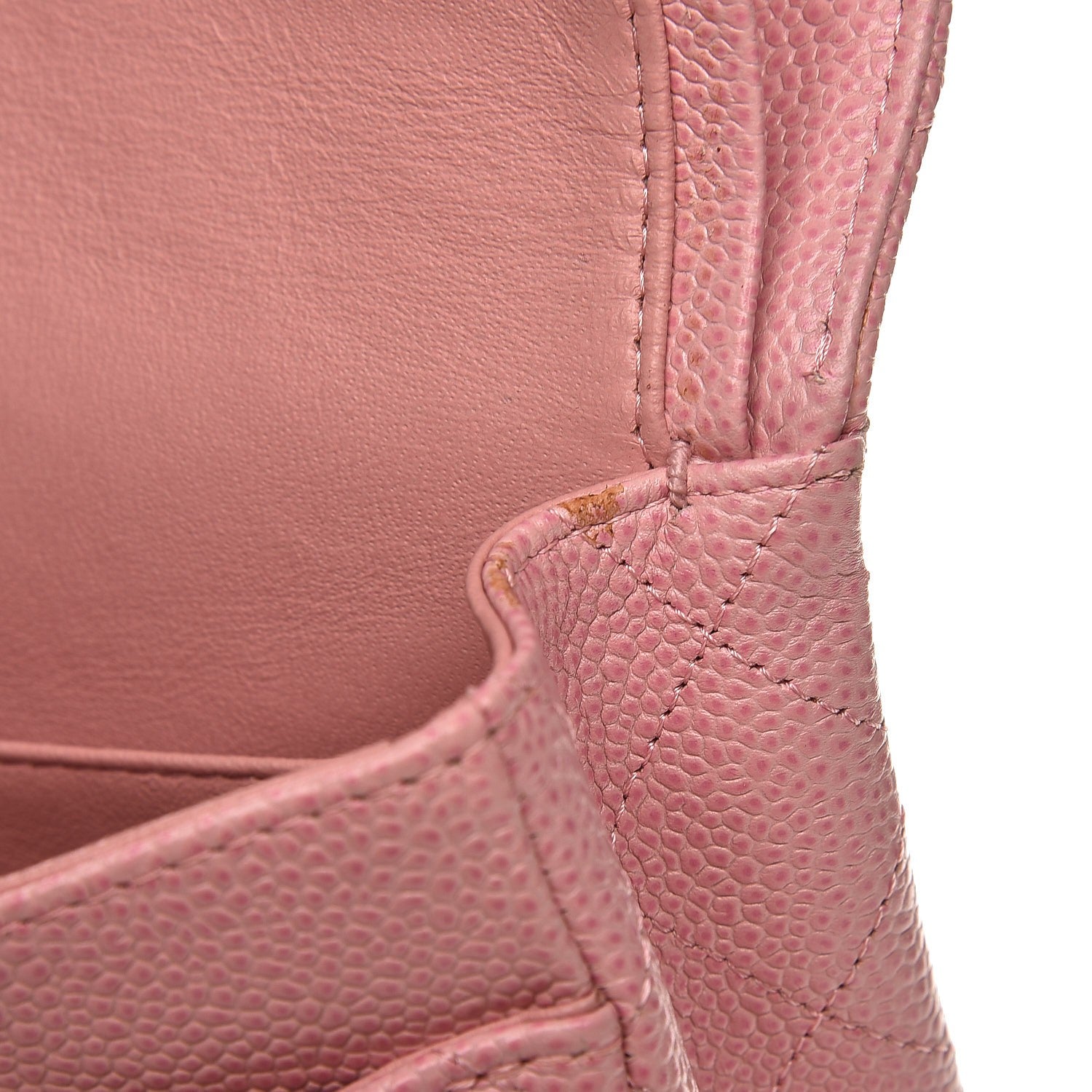 Chanel Caviar Quilted Medium Double Flap Pink 8 of 9