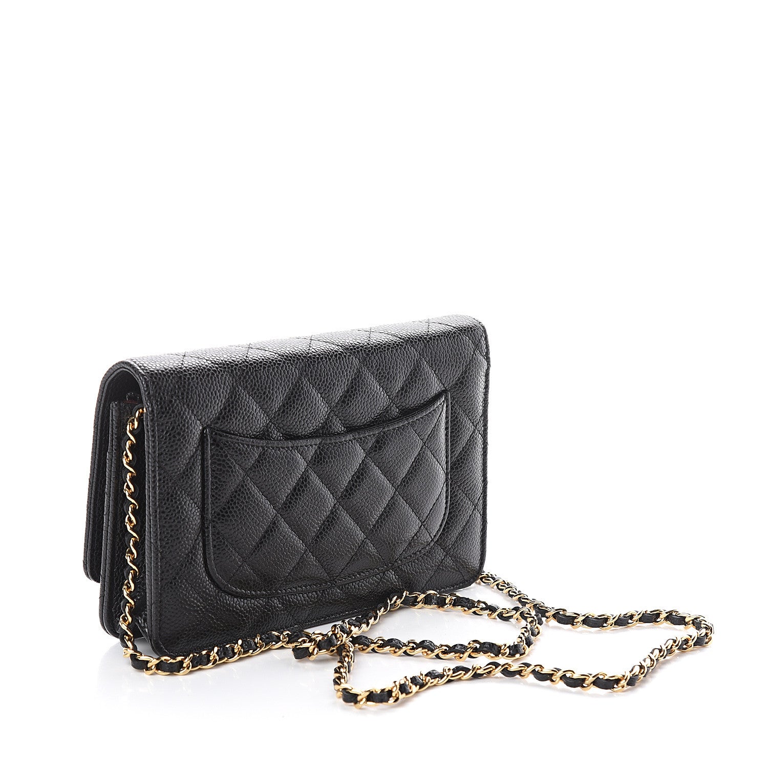 Chanel Caviar Quilted Wallet On Chain WOC Black 2 of 7