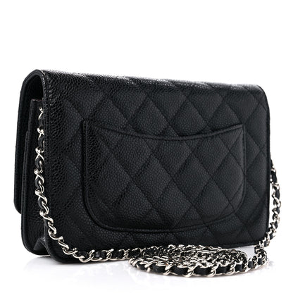 Chanel Caviar Quilted Wallet on Chain WOC Black 3 of 11