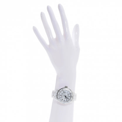 Chanel J12 38mm Ceramic Automatic Watch White 2 of 9