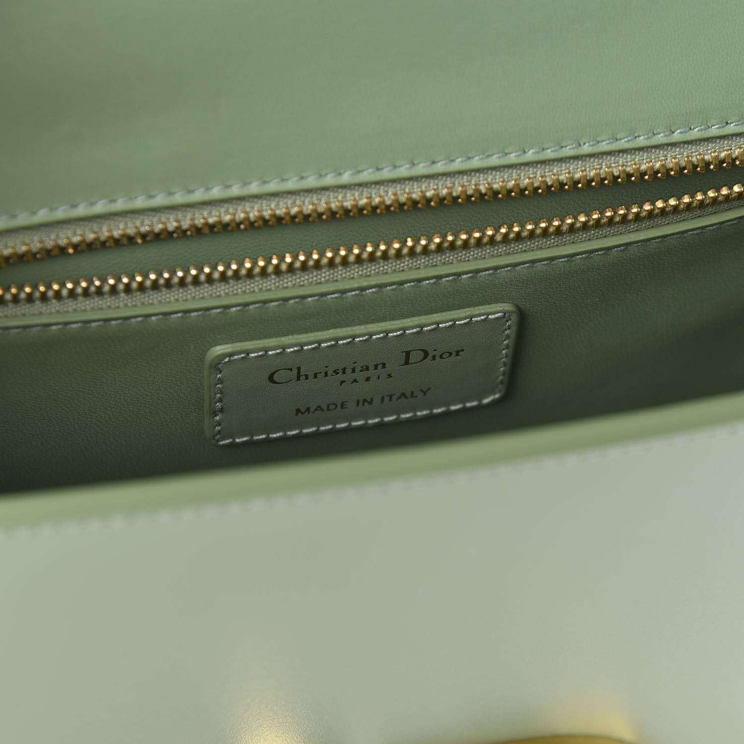 Christian Dior Smooth Calfskin 30 Montaigne Flap Bag Mint Green 8 of 9