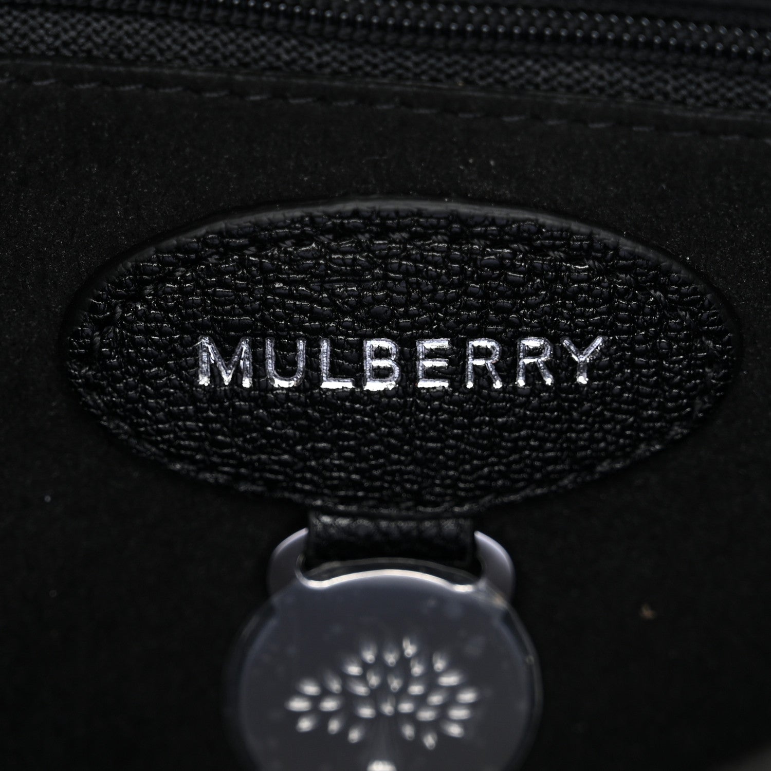 Mulberry Glossy Goatskin Small Lily Flap Black 6 of 10
