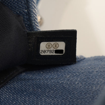 Chanel Denim Chevron Small Boy Flap Blue 10 of 12