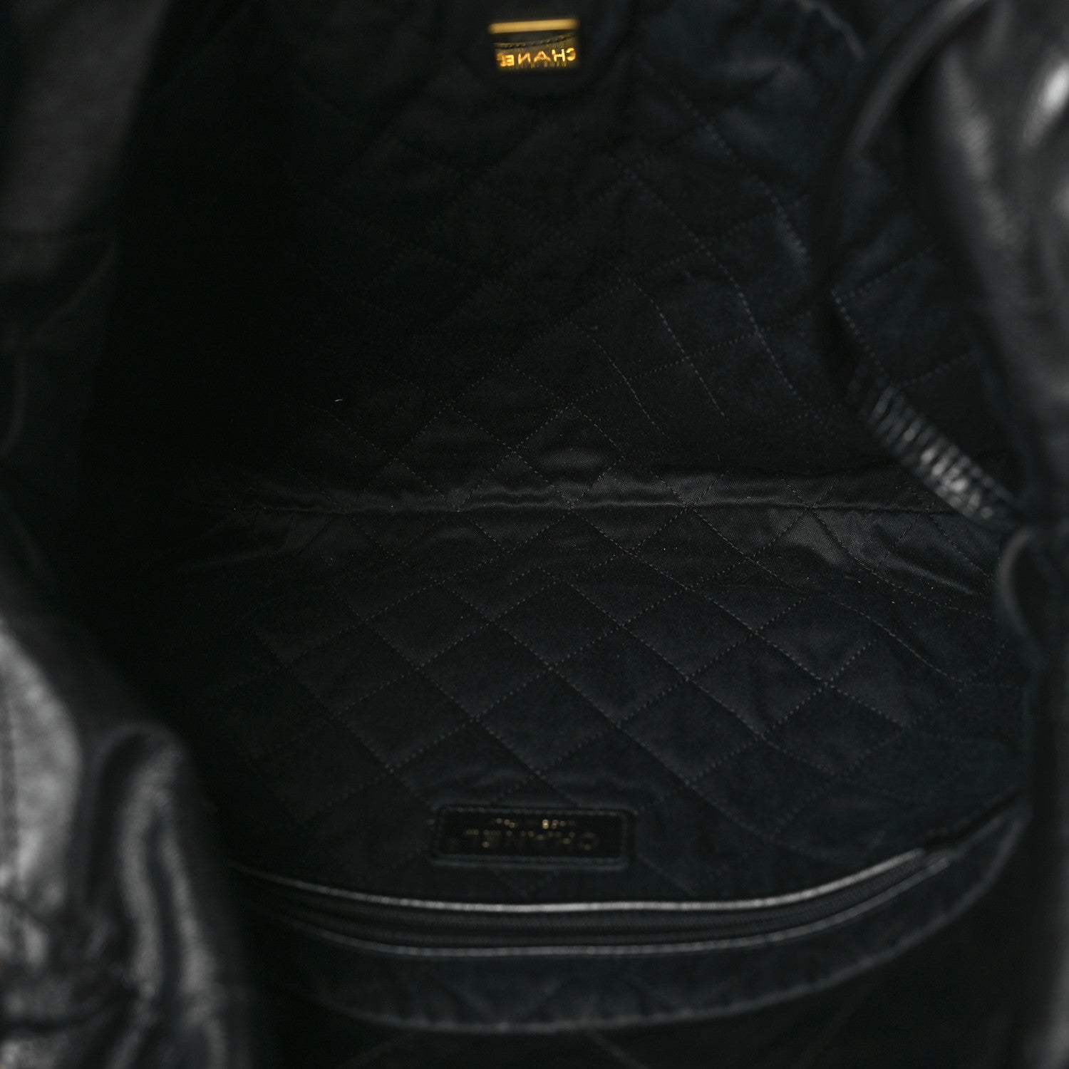 Chanel Shiny Calfskin Quilted Small Chanel 22 Black 6 of 10