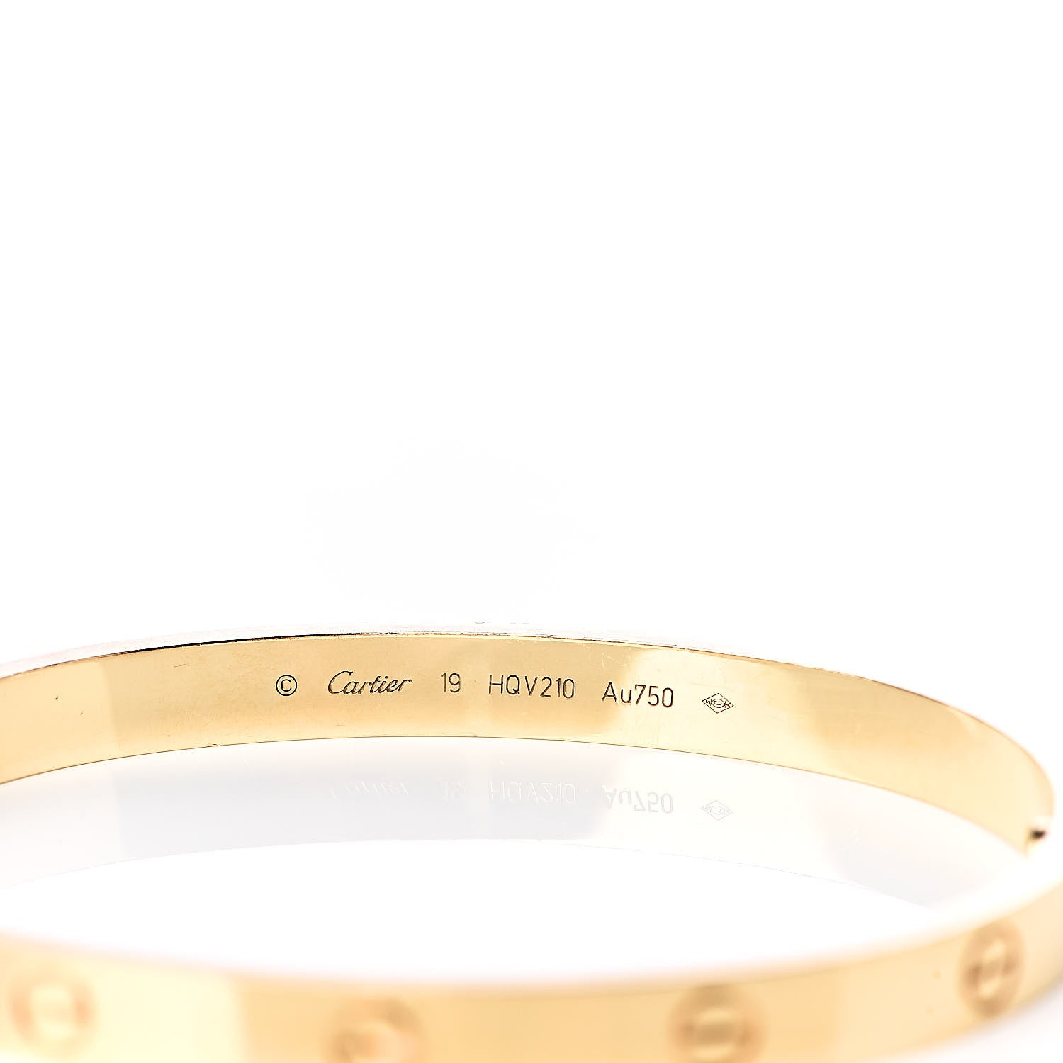 Cartier 18K Yellow Gold LOVE Bracelet 19 4 of 5