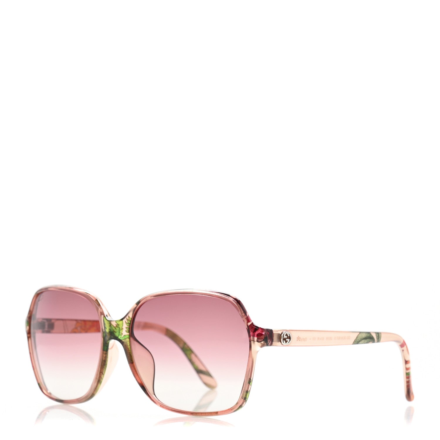 Gucci Round Floral Print Sunglasses GG3636 Pink 1 of 8