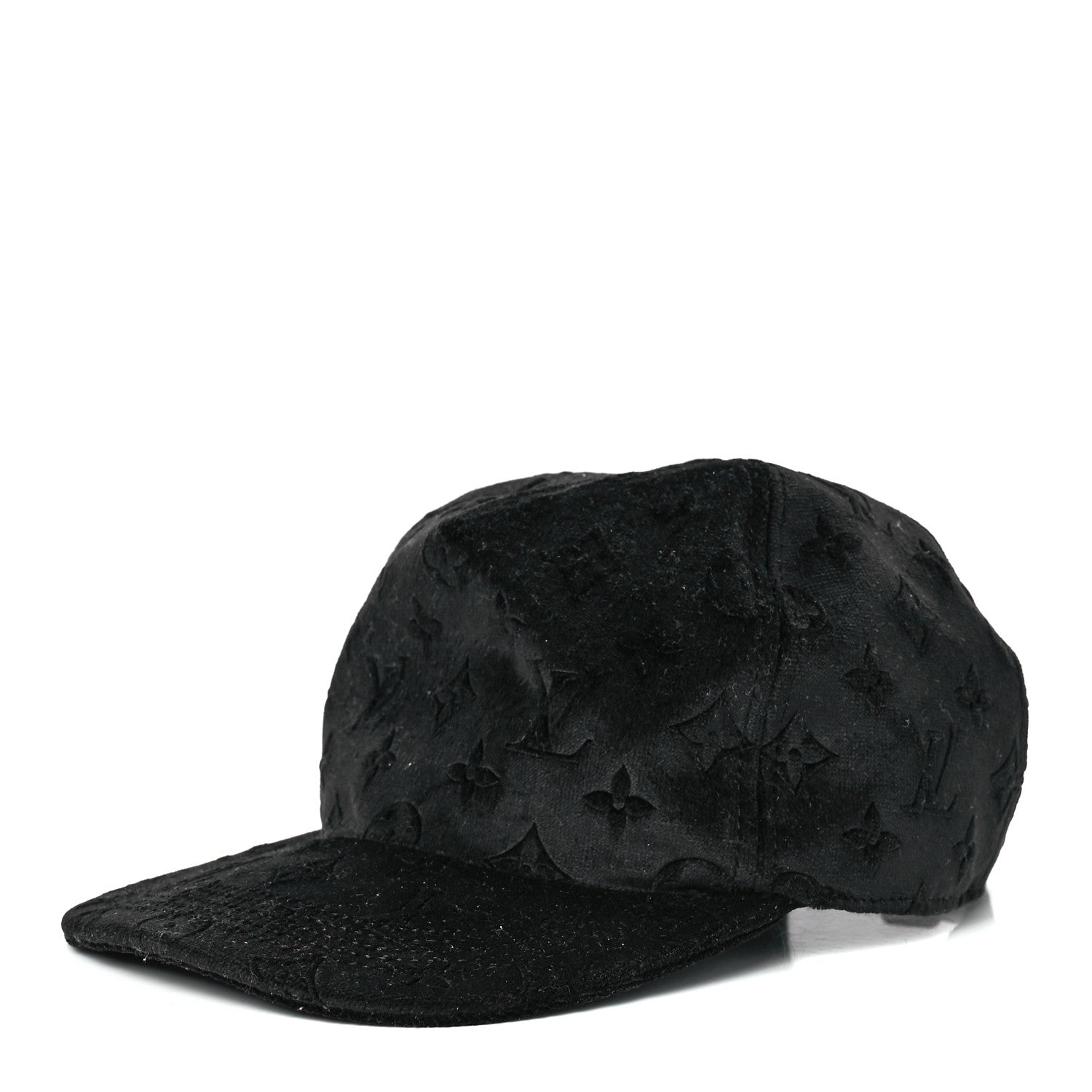 Louis Vuitton Jacquard Velvet Monogram Cap M Black 1 of 7