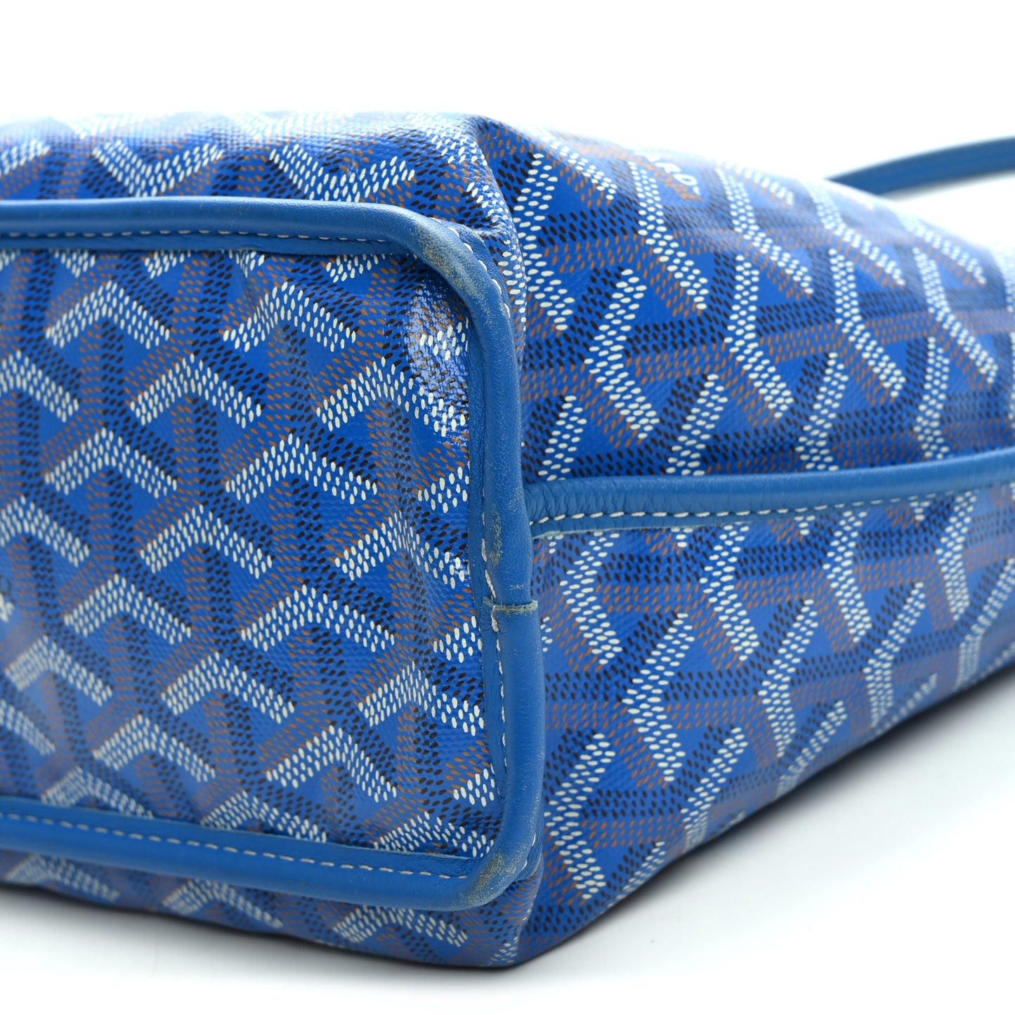 Goyardine Reversible Mini Anjou Sky Blue