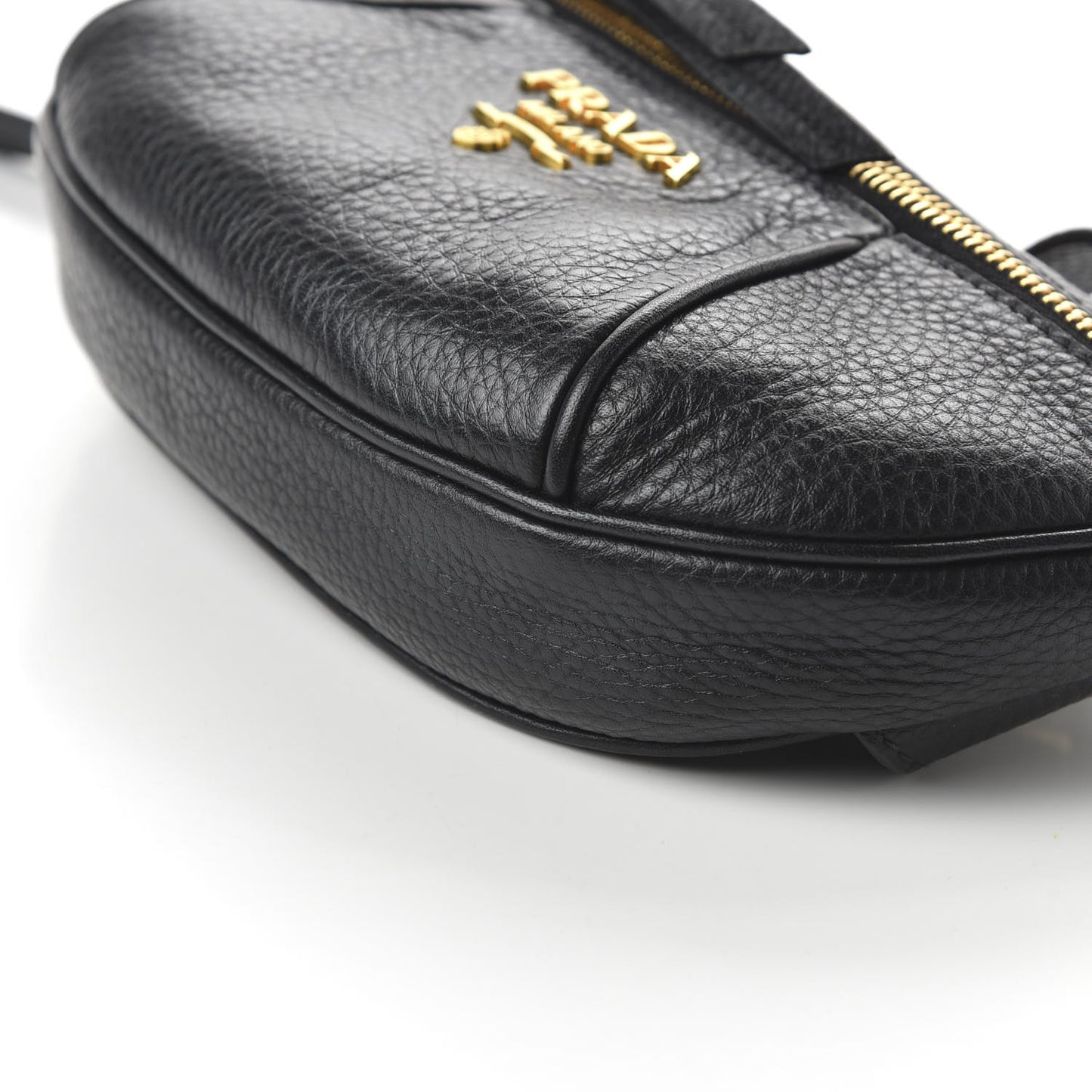 Vitello Daino Small Belt Bag Black