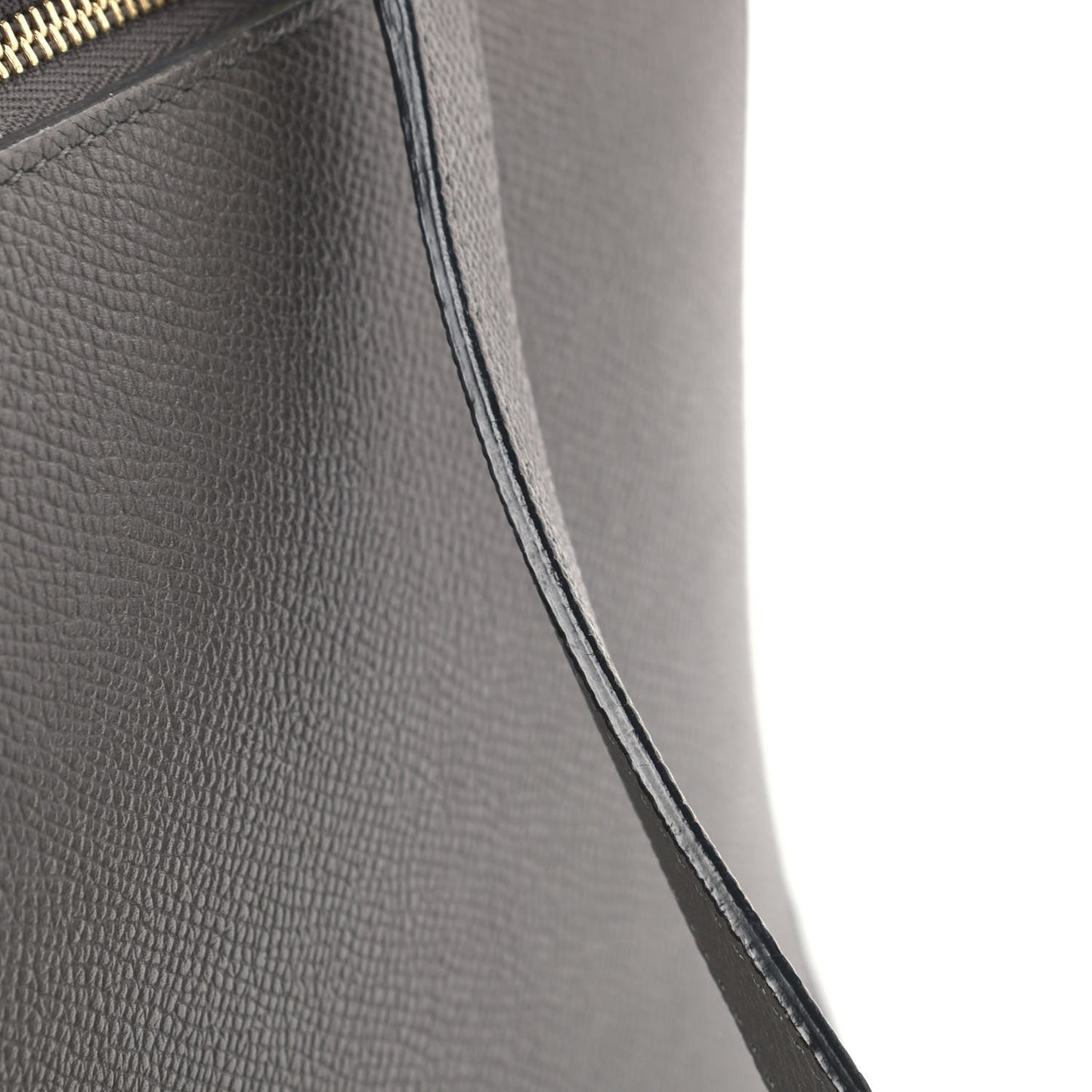 Grained Calfskin Mini Belt Bag Grey