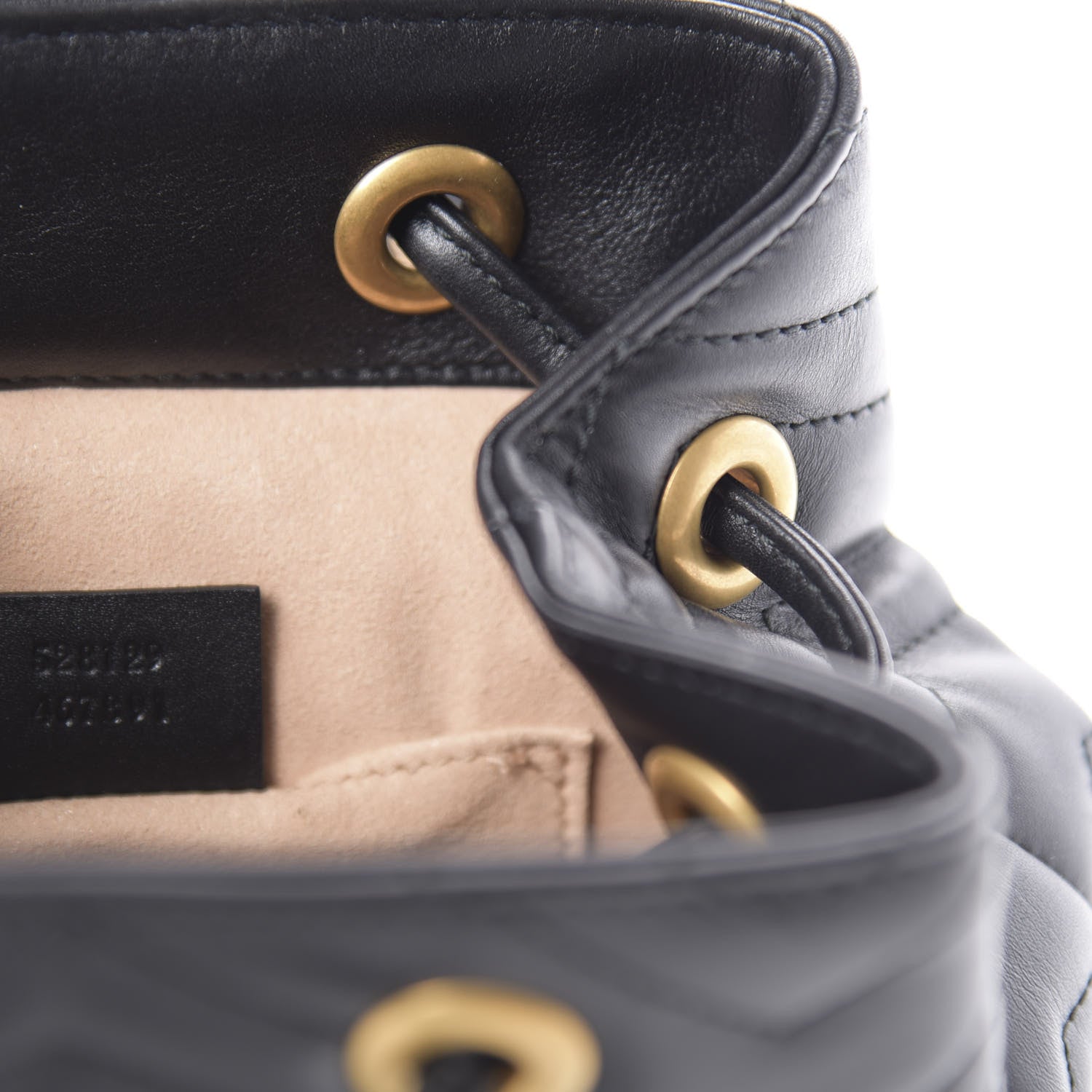 Gucci Calfskin Matelasse GG Marmont Flap Backpack Black 8 of 9