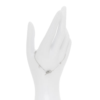 Gucci 18K White Gold Diamond GG Running Bracelet 2 of 5