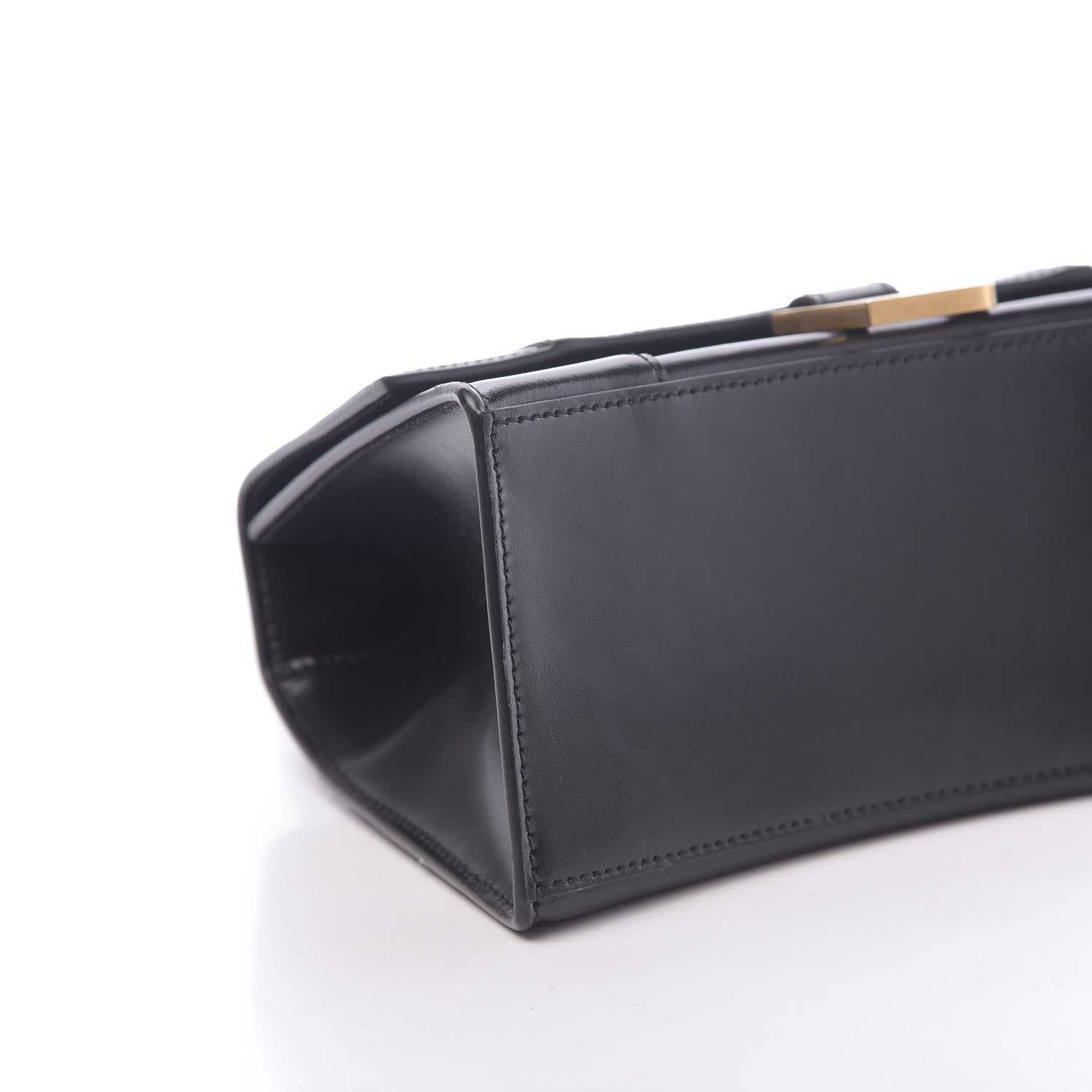 Balenciaga Shiny Box Calfskin Small Hourglass Top Handle Bag Black 7 of 9